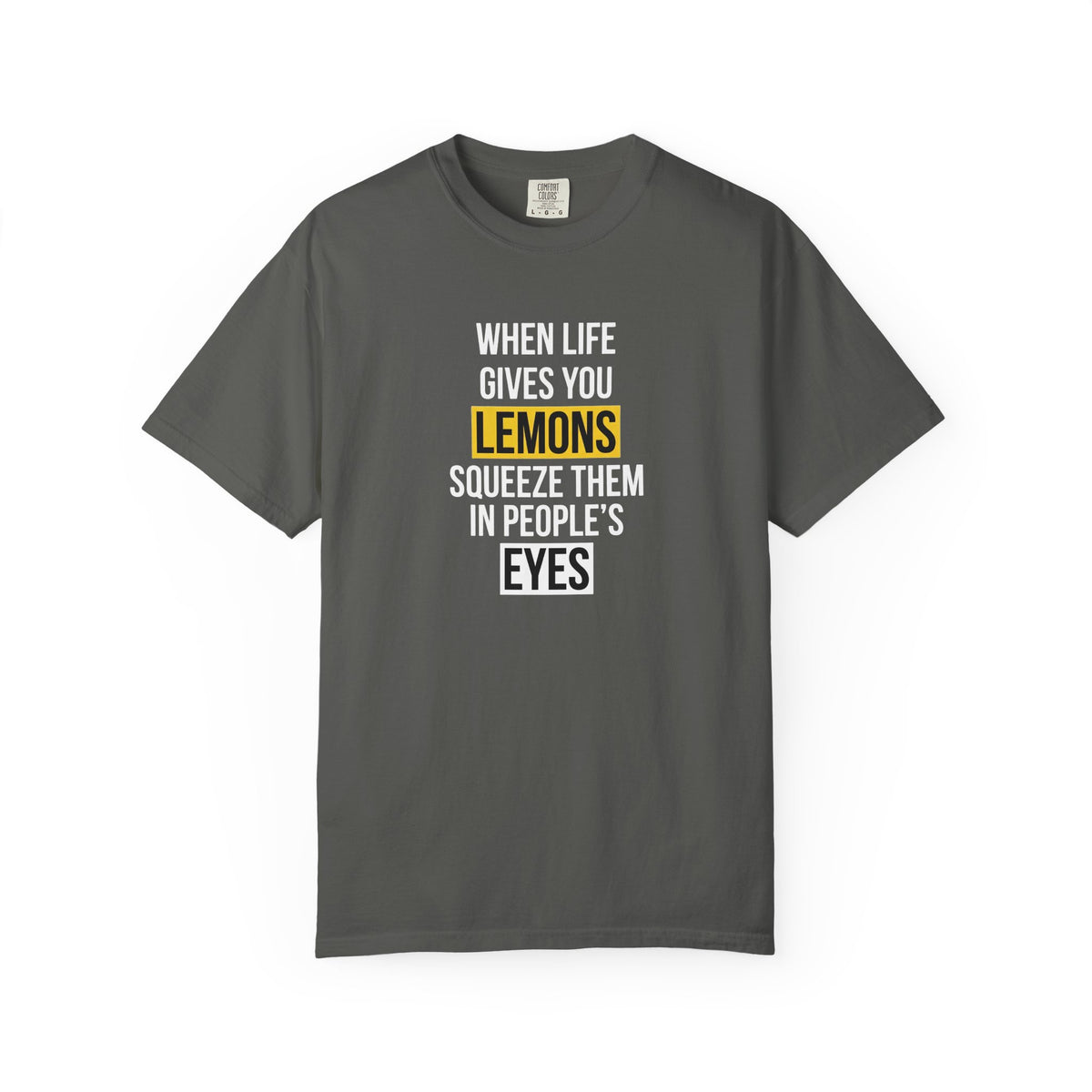 T-shirt scura tinta in capo Vendetta Aspra