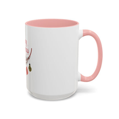 Tazza da caffè natalizia con scarabocchi