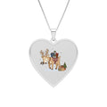 Collana con ciondolo a cuore Festive Courier