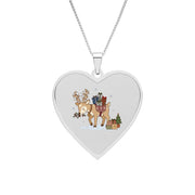 Collana con ciondolo a cuore Festive Courier