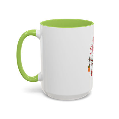 Tazza da caffè natalizia con scarabocchi
