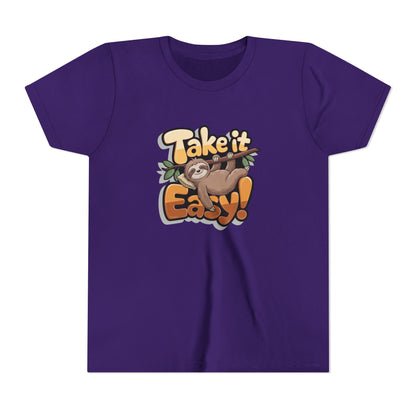 T-shirt scura bambini «Take It Easy»