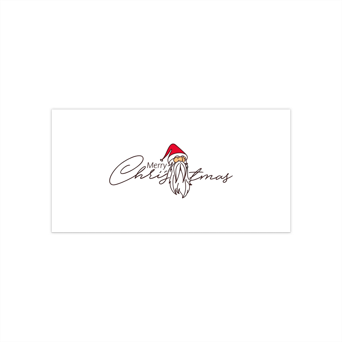 Adesivo per paraurti – Babbo Natale Corsivo