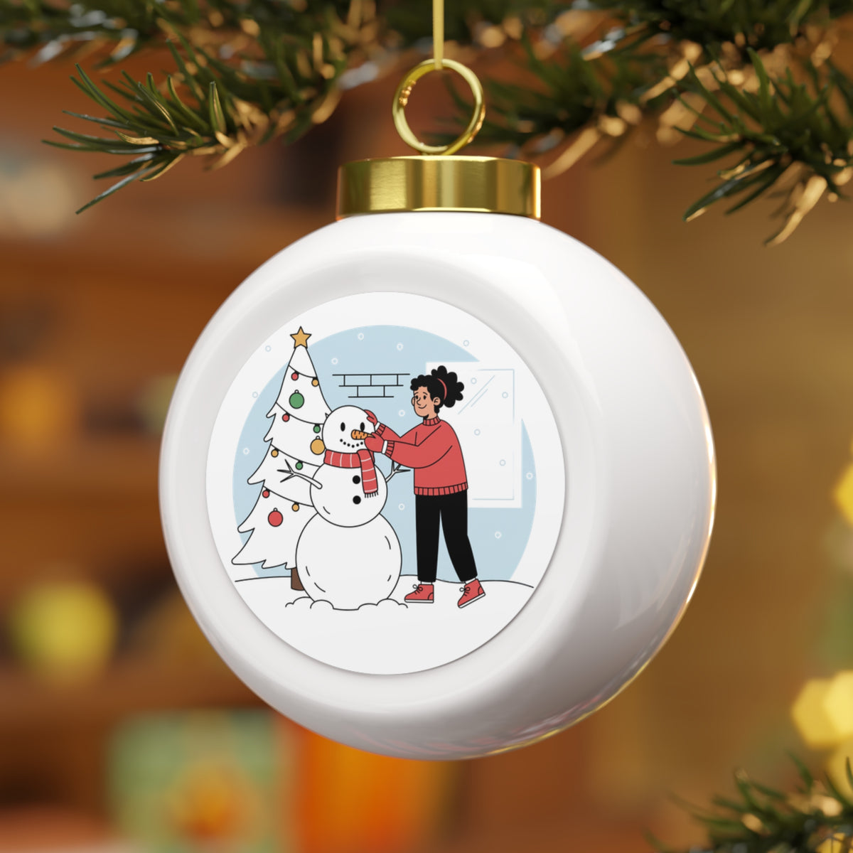 Decorazione per albero Winter Joy Cabin