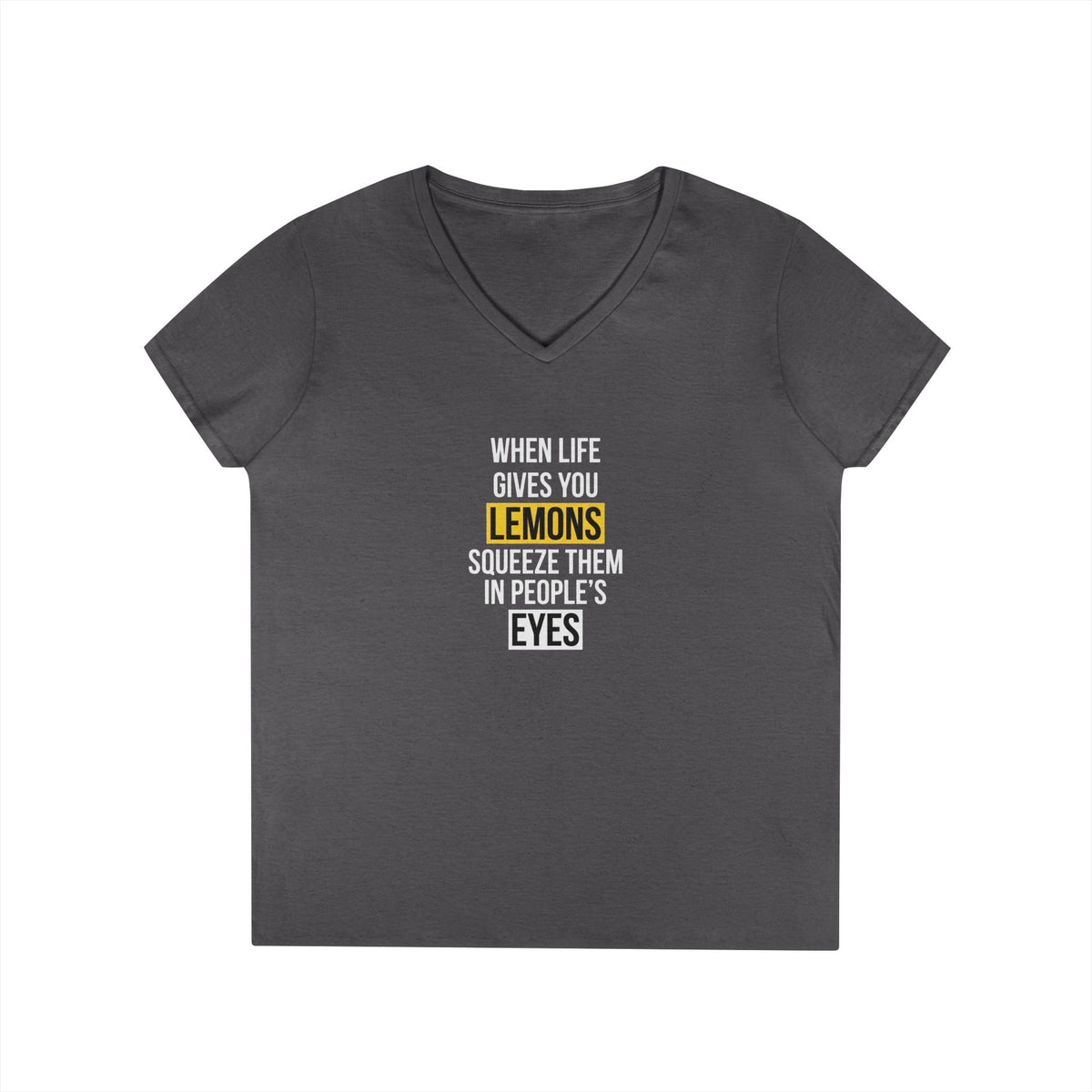 T-shirt scollo a V donna «Sour Revenge»