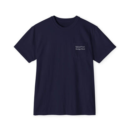 T-shirt uomo con taschino personalizzabile – colori scuri