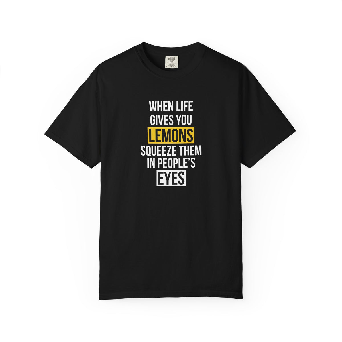 T-shirt scura tinta in capo Vendetta Aspra