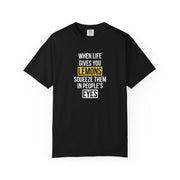 T-shirt uomo tinta in capo scura «Sour Revenge»