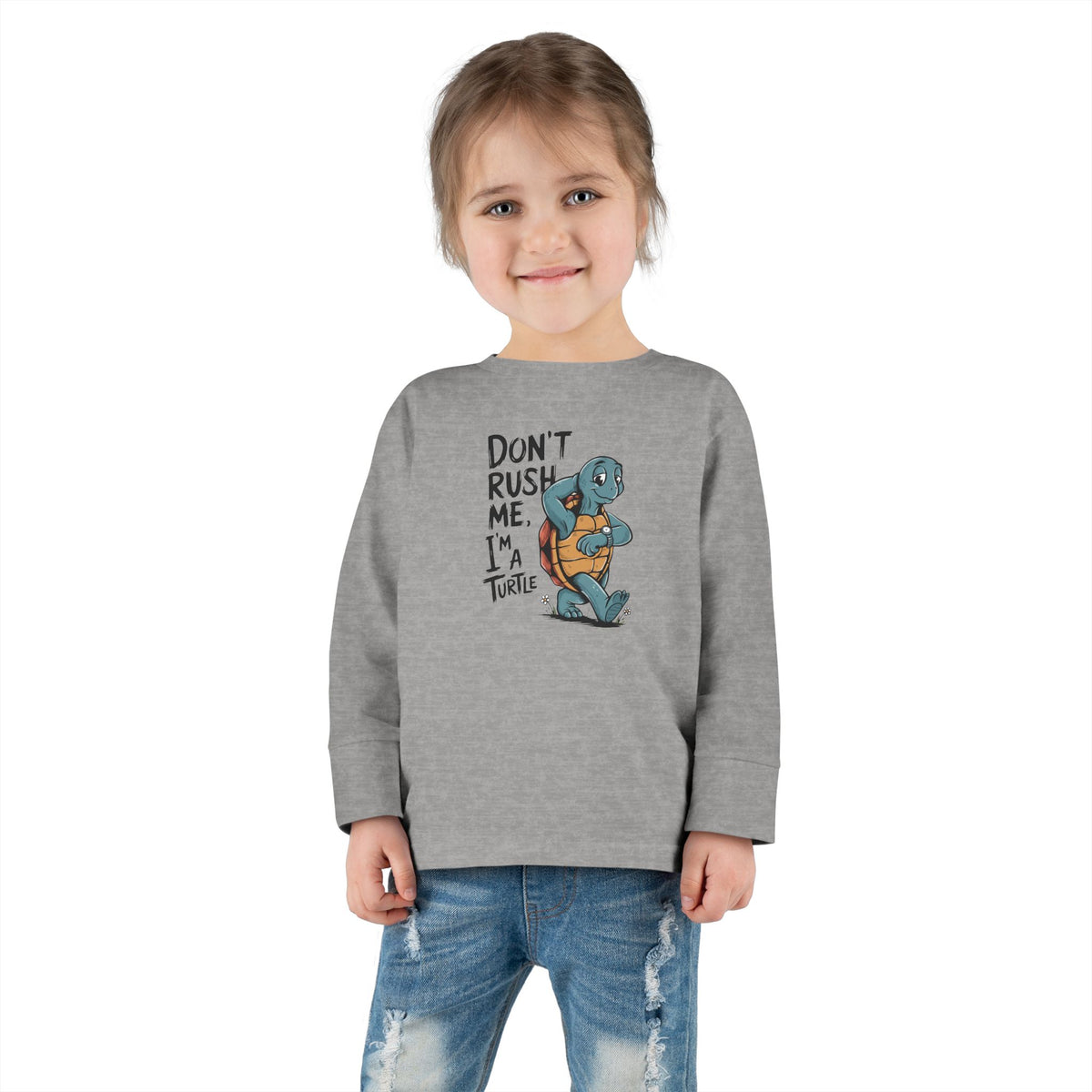 Maglia maniche lunghe bimbi piccoli «I'm Turtle»