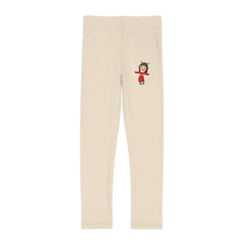 Leggings per bambini Merry Mini color beige chiaro