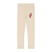 Leggings per bambini Merry Mini color beige chiaro