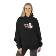 Felpa con cappuccio donna «Use It»