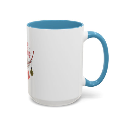 Tazza da caffè natalizia con scarabocchi