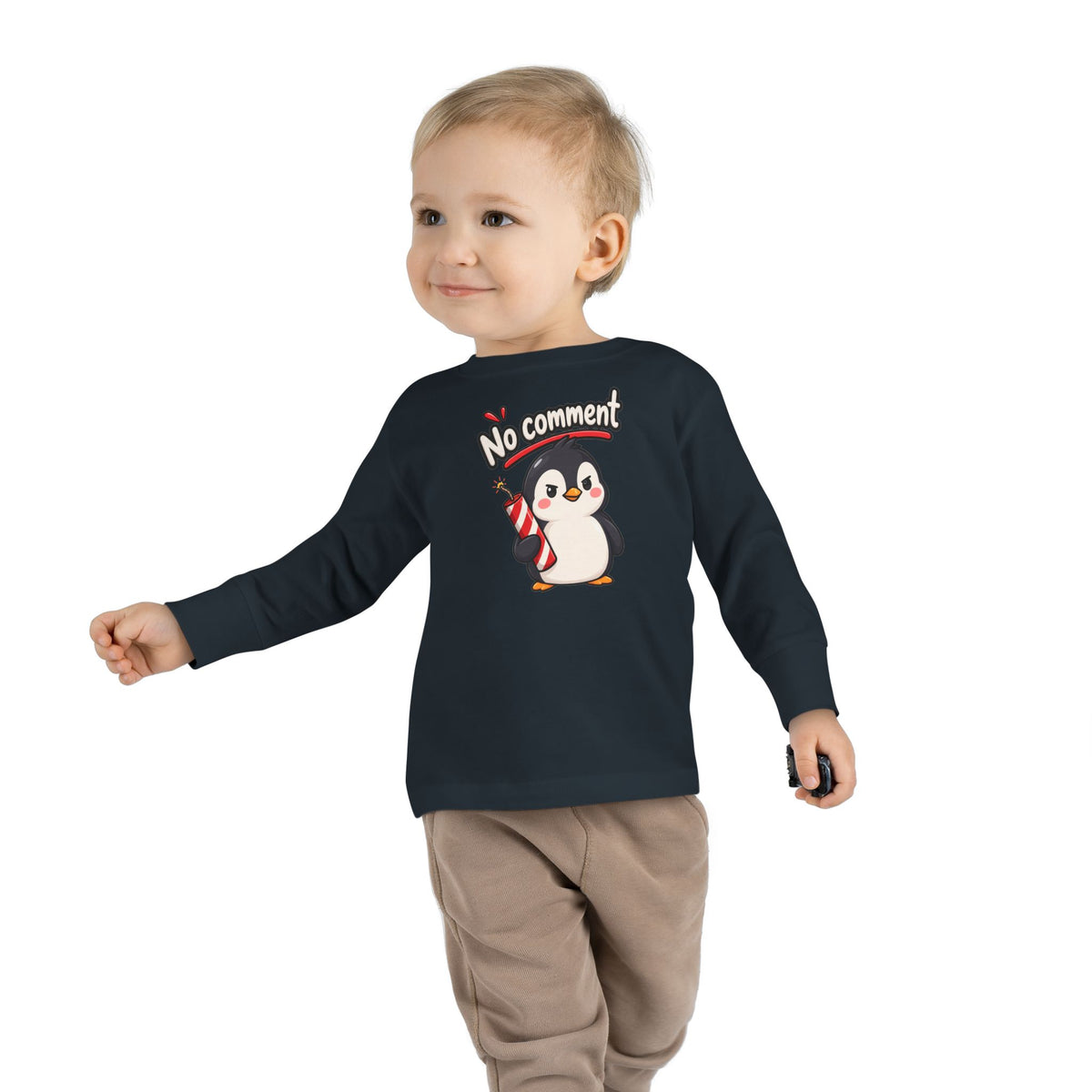 Maglia maniche lunghe bimbi piccoli «No Comments»