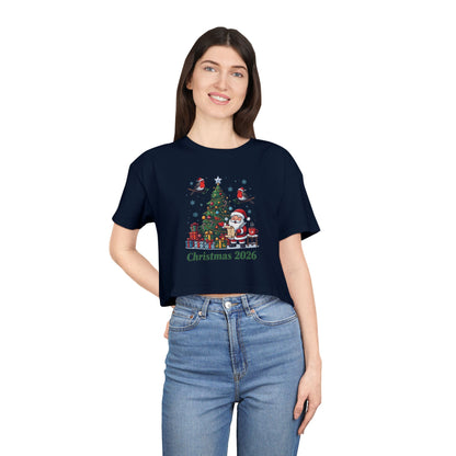 T-shirt crop donna – Natale 2026