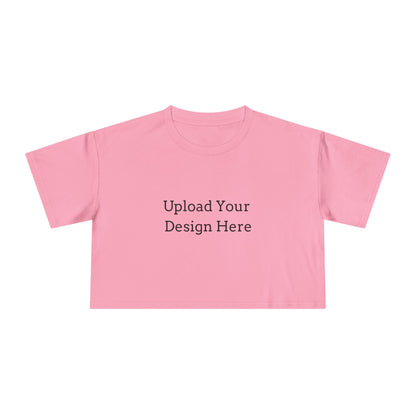 T-shirt crop donna personalizzabile – Modello A