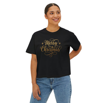 T-shirt boxy donna – Buon Natale Design 2