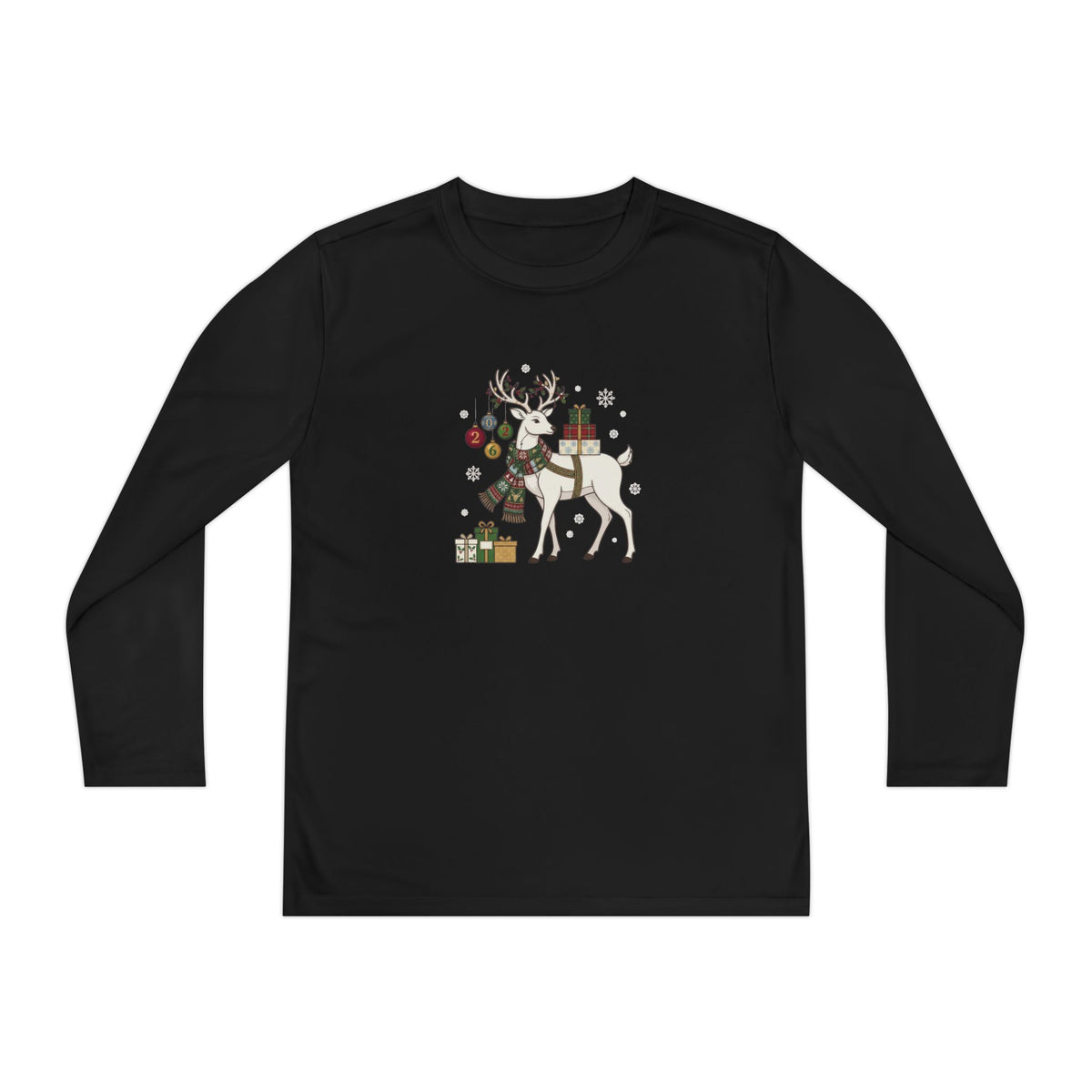 Maglia a maniche lunghe ragazzi – Renna di Natale