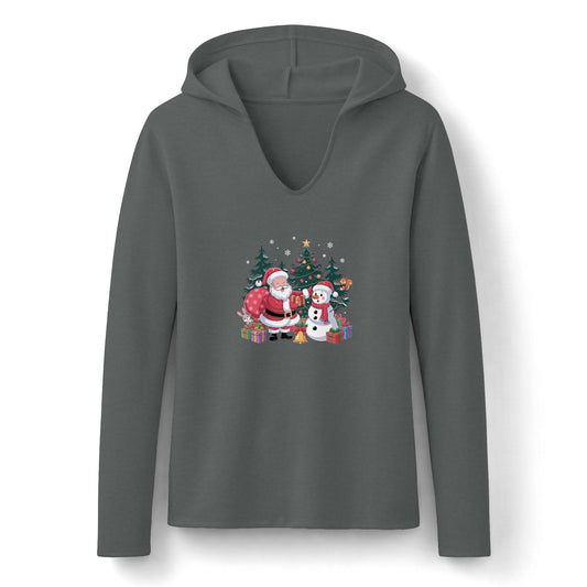 Felpa con cappuccio da donna Woodland Wonder Snowman
