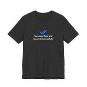 T-shirt uomo scura con grafica personalizzata Ignorato