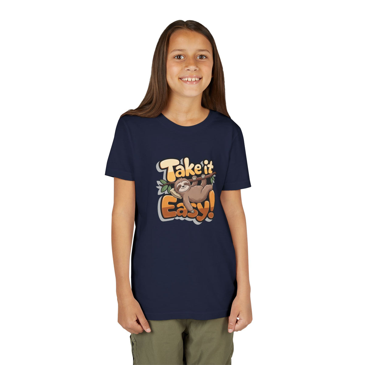 T-shirt scura bambini «Take It Easy»