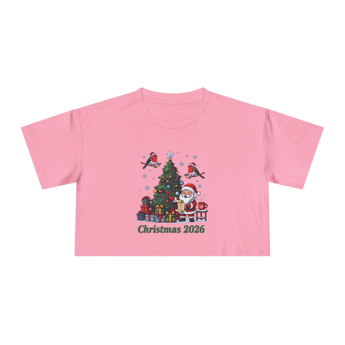T-shirt crop donna – Natale 2026
