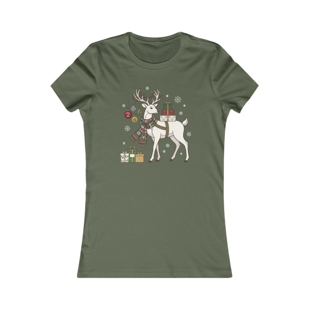 T-shirt donna – Renna di Natale