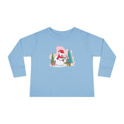 T-shirt a maniche lunghe per bambini "Snowman's Surprise"