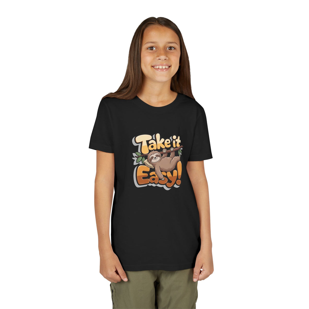 T-shirt scura bambini «Take It Easy»