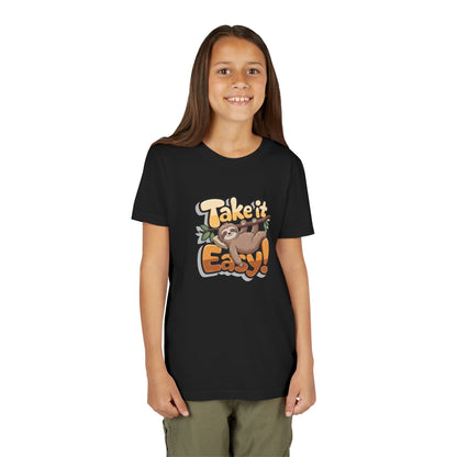 T-shirt scura bambini «Take It Easy»
