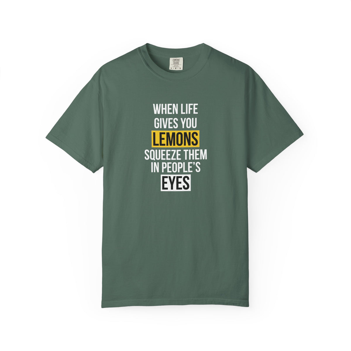 T-shirt uomo tinta in capo scura «Sour Revenge»