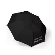 Ombrello pieghevole nero personalizzabile