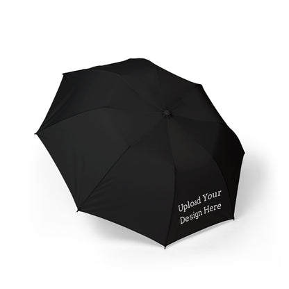 Ombrello pieghevole nero personalizzabile