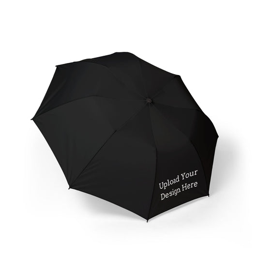 Ombrello pieghevole nero personalizzabile