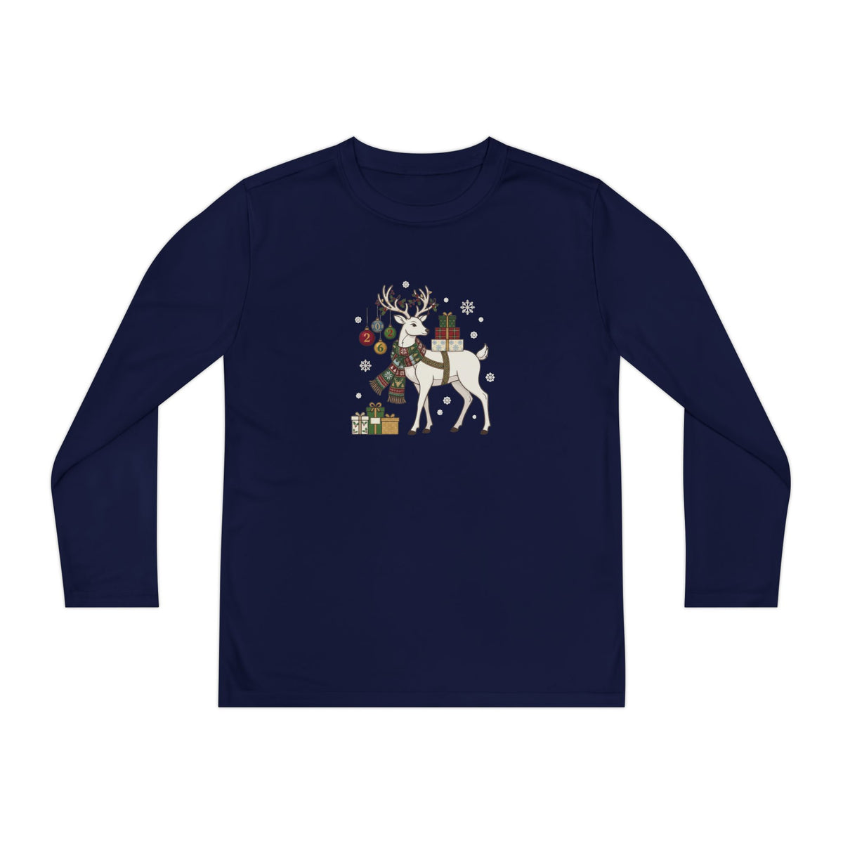Maglia a maniche lunghe ragazzi – Renna di Natale