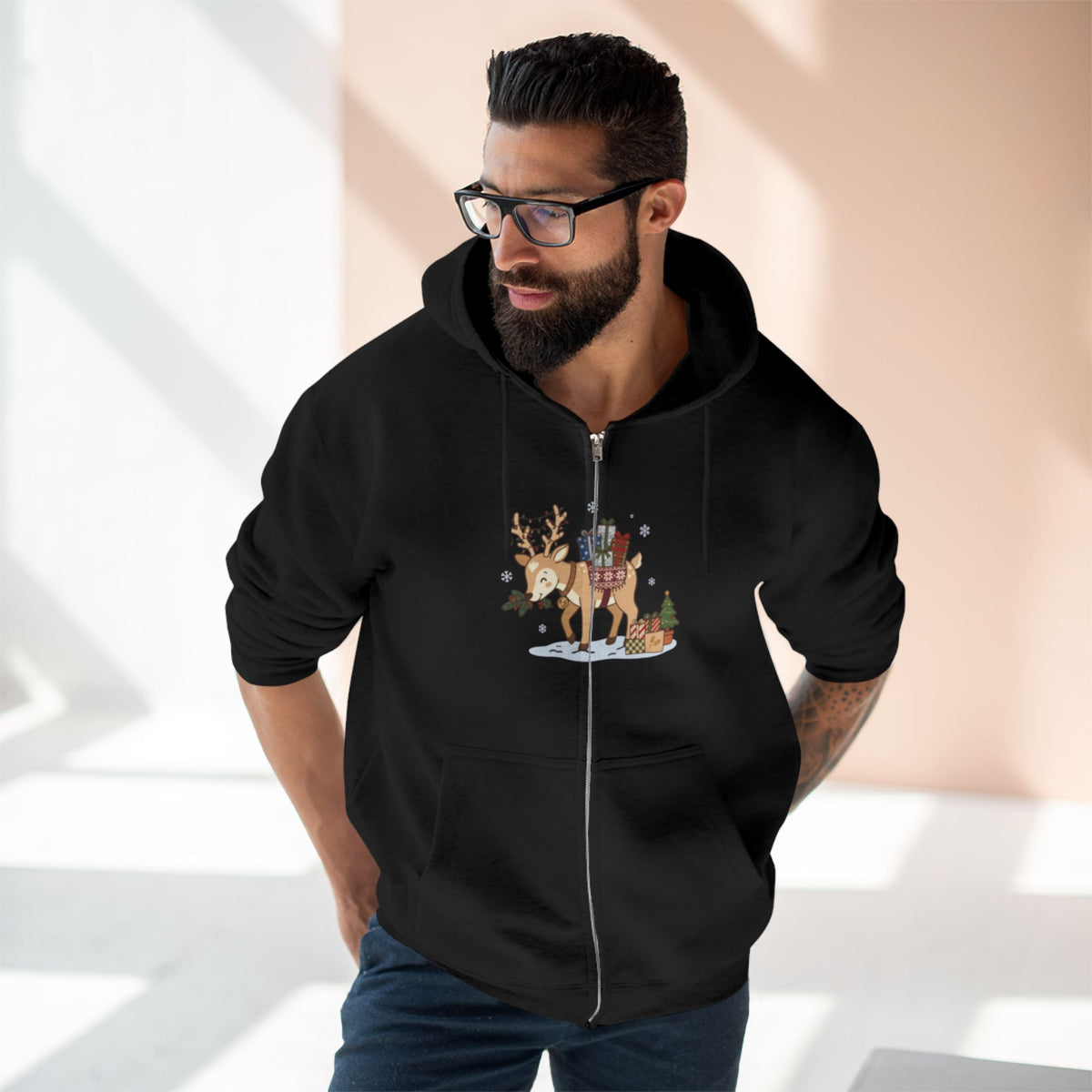 Felpa con cappuccio Festive Courier