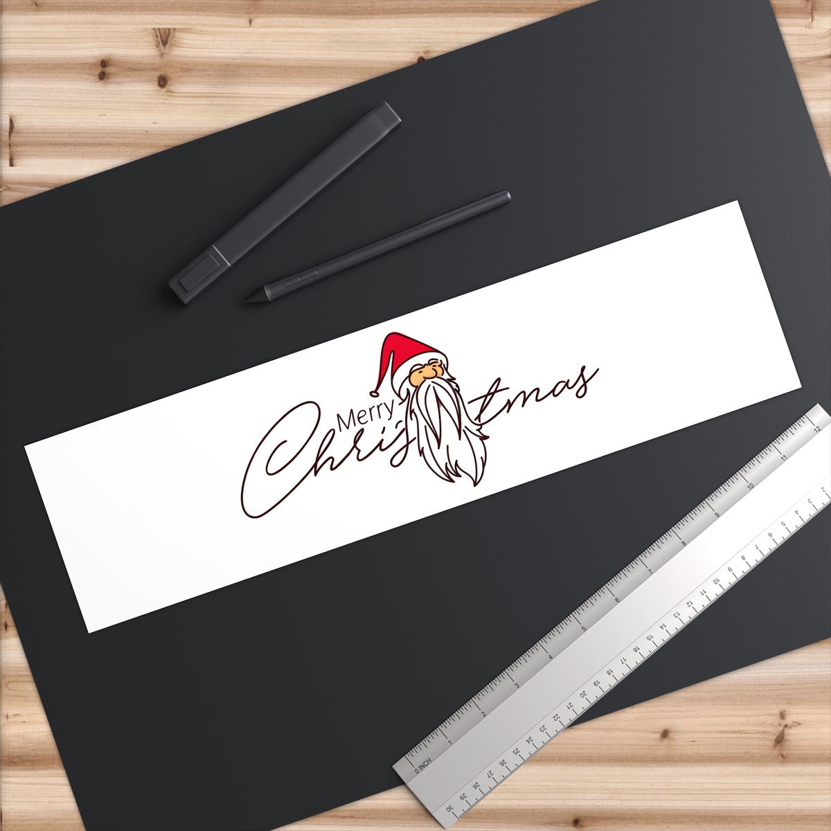 Adesivo per paraurti – Babbo Natale Corsivo