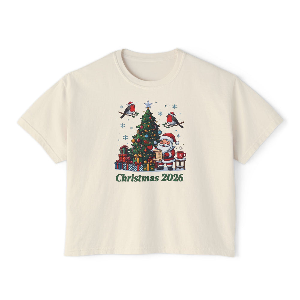 T-shirt boxy donna – Natale 2026