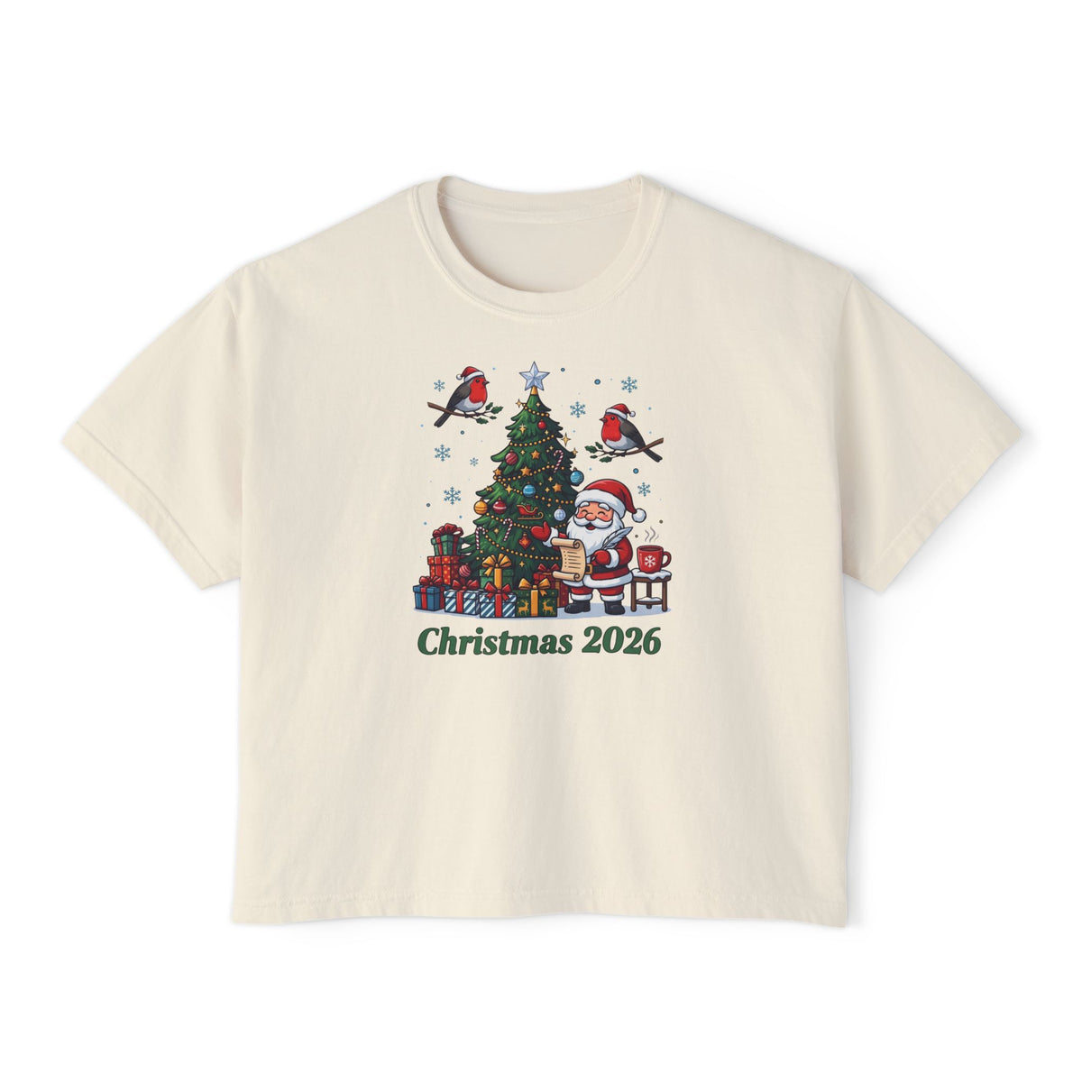 T-shirt boxy donna – Natale 2026