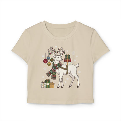 T-shirt per neonati con renna natalizia