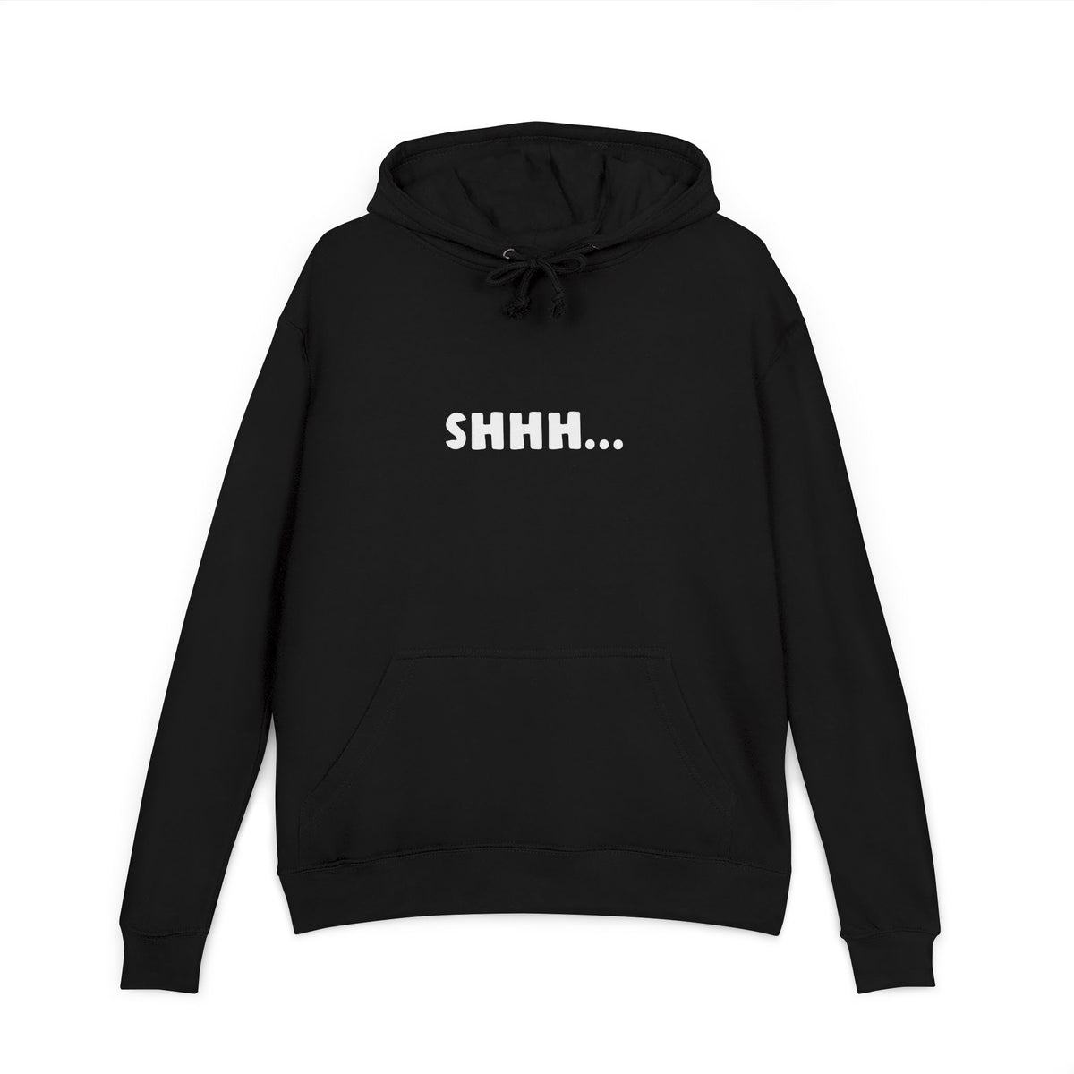 Felpa French terry con cappuccio donna «Shhh...»
