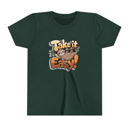 T-shirt scura bambini «Take It Easy»