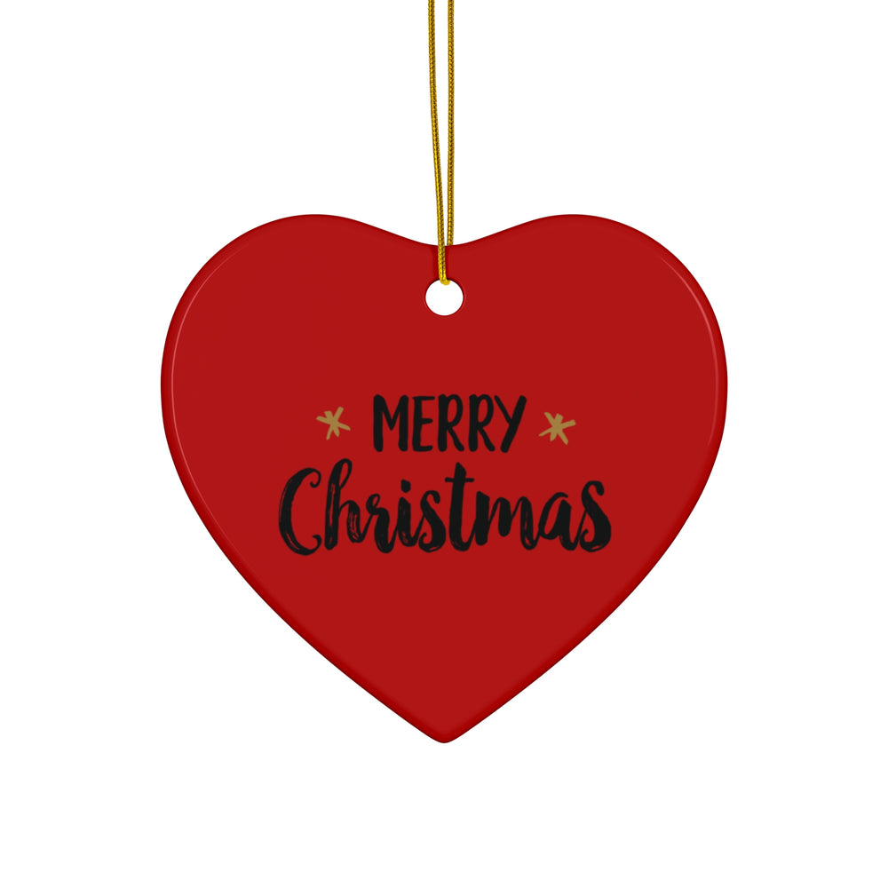 Decorazione in ceramica con cuore – Buon Natale