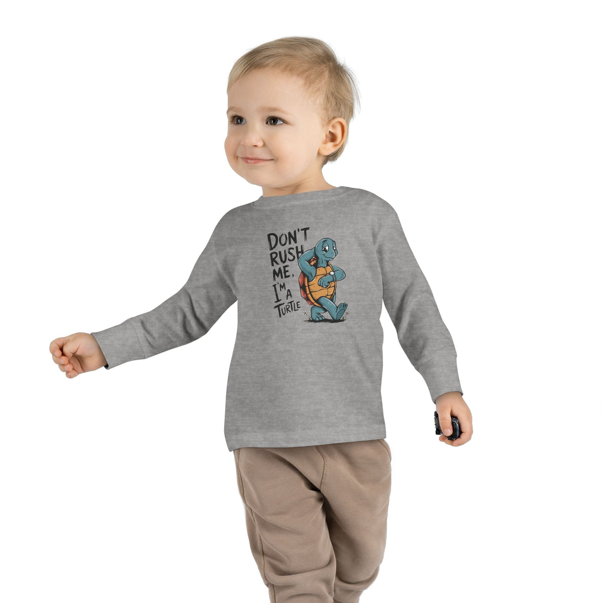 Maglia maniche lunghe bimbi piccoli «I'm Turtle»