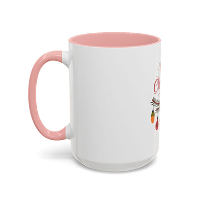 Tazza da caffè natalizia con scarabocchi