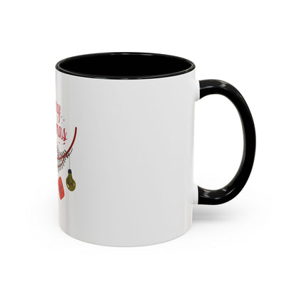 Tazza da caffè natalizia con scarabocchi