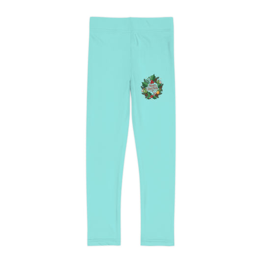 Leggings acquamarina bambini – Ghirlanda Natalizia
