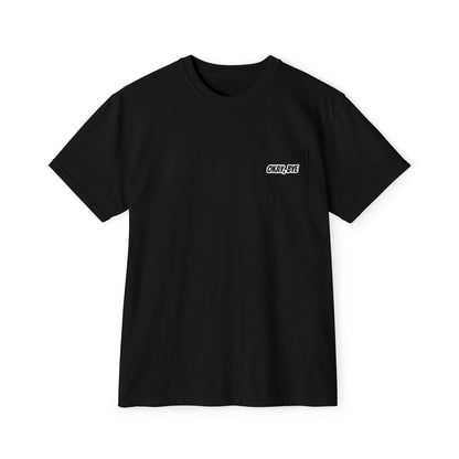T-shirt uomo con taschino scura «Okay Bye»