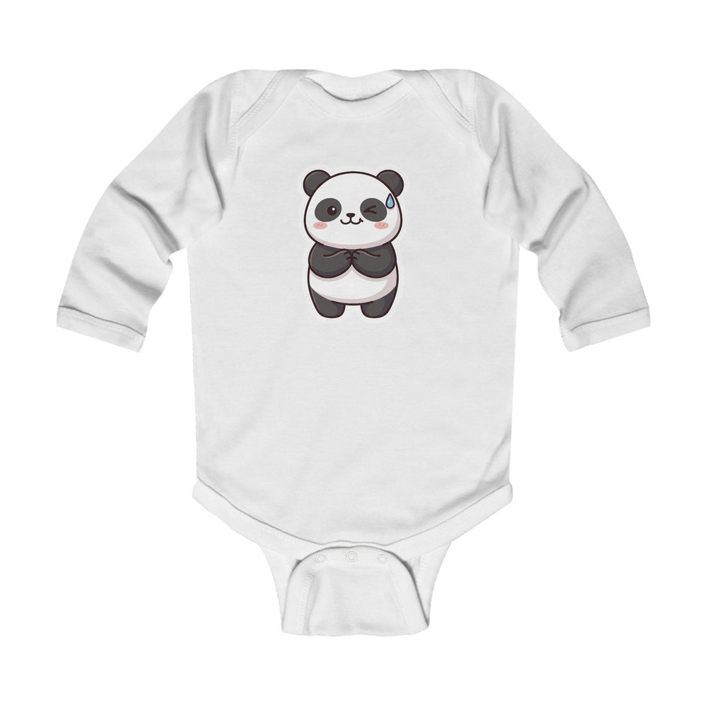 Body neonato maniche lunghe «Panda»