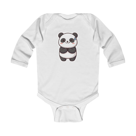 Body neonato maniche lunghe «Panda»